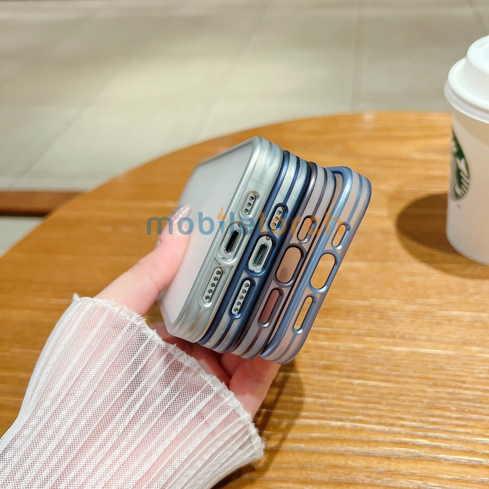 Metal Lens Protection Slim Matte PC (Hard) Phone Case - iPhone 13