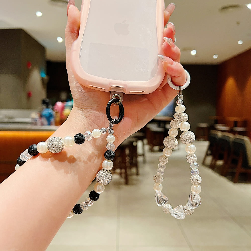 Midnight Pearl Phone Charm