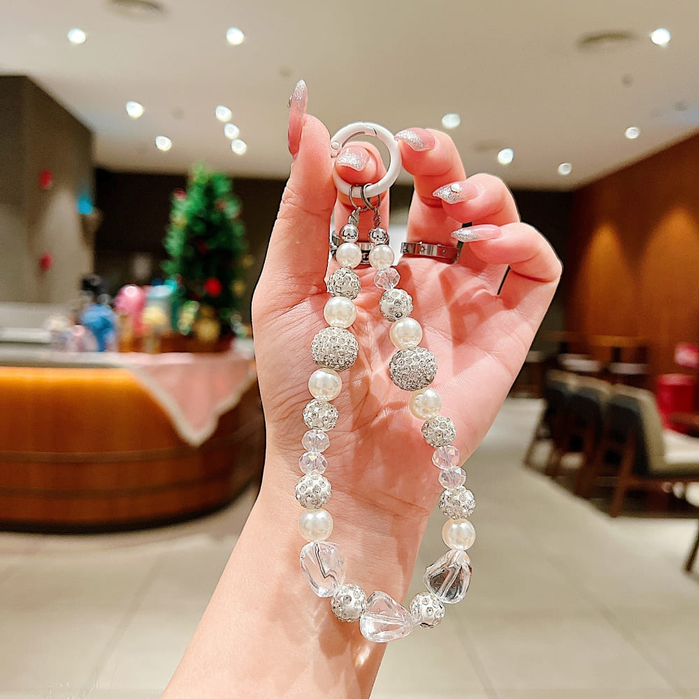 Midnight Pearl Phone Charm