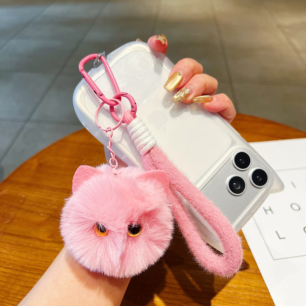 Mini Fluff Ball Phone Charm | Keychain | Handbag Charm
