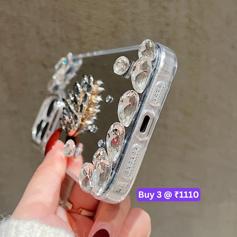 Mirror Flash Diamond Swan TPU (Soft) Phone Case - iPhone 16