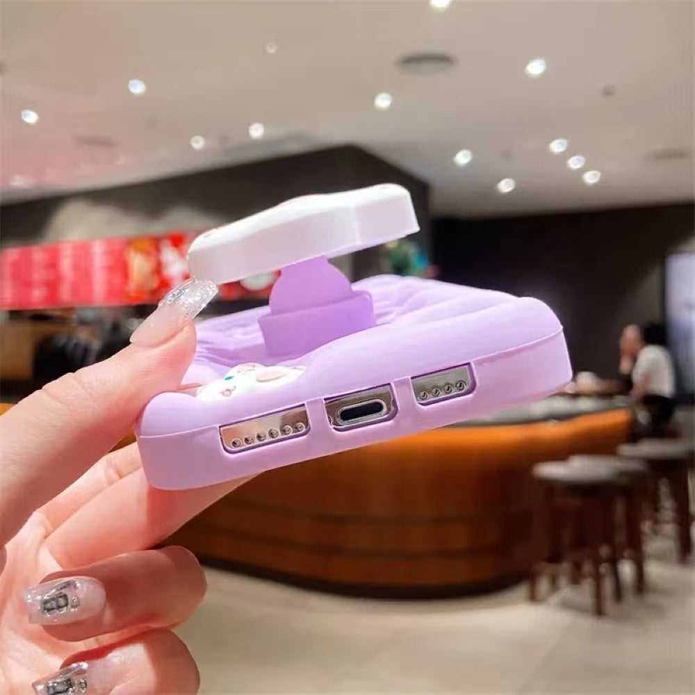 Money Bunny Pop Stand Silicone Phone Case