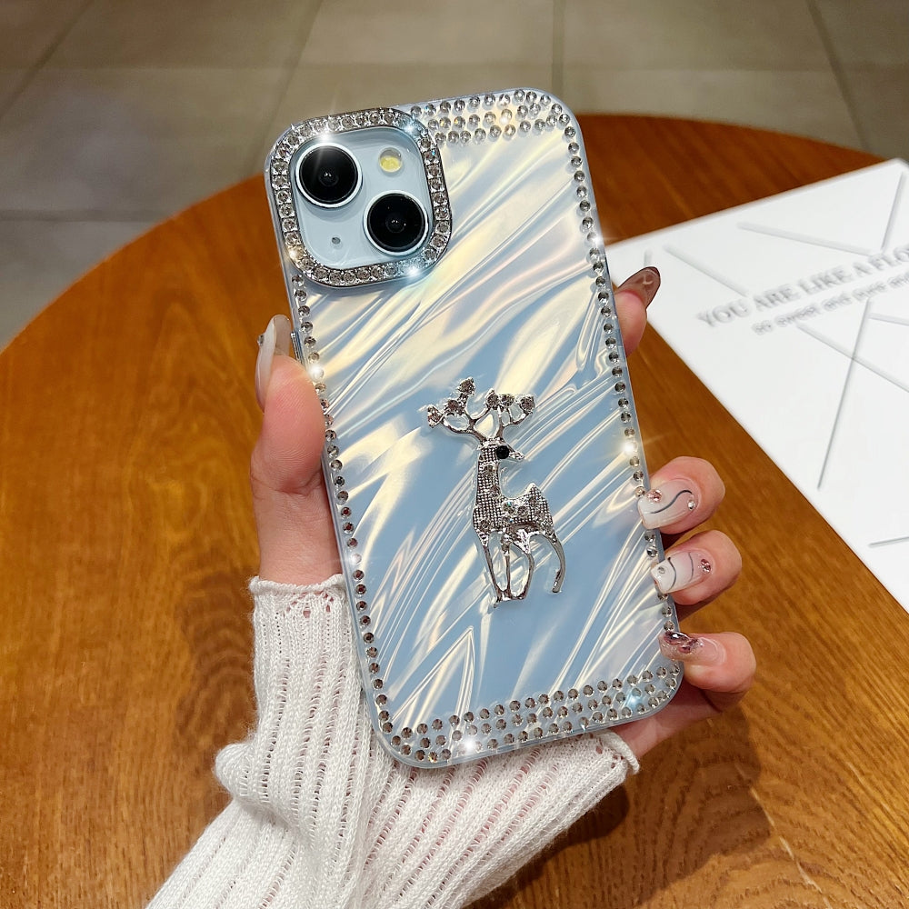 Mriga Charm with Shining Diamond Border Phone Case