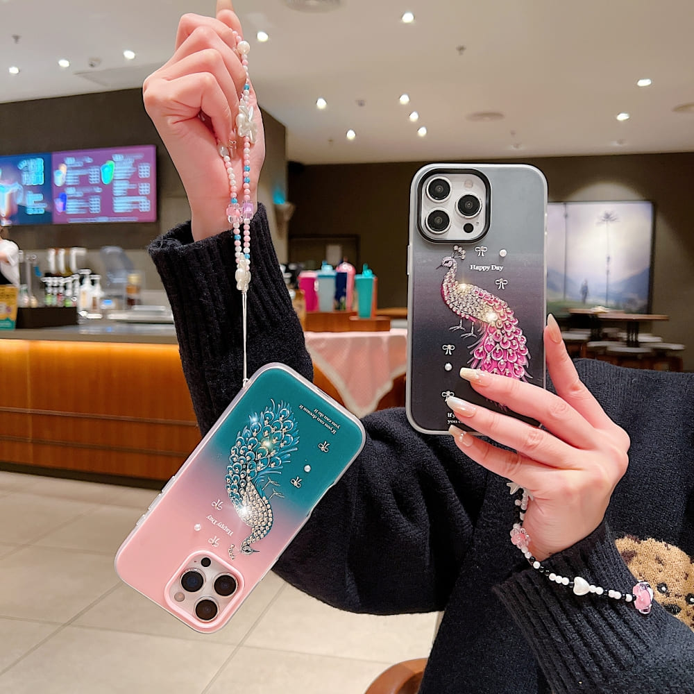 Peacock Glam Phone Case