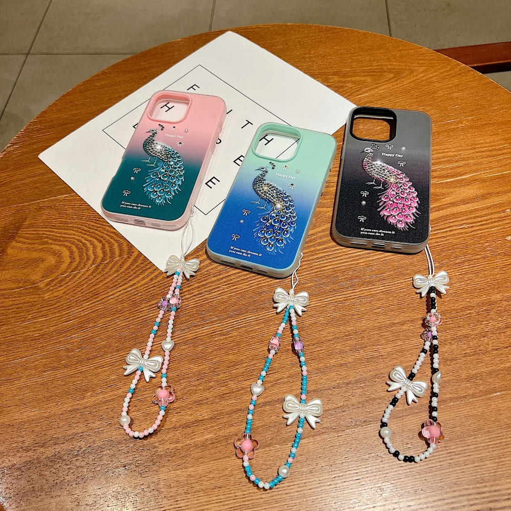 Peacock Glam Phone Case