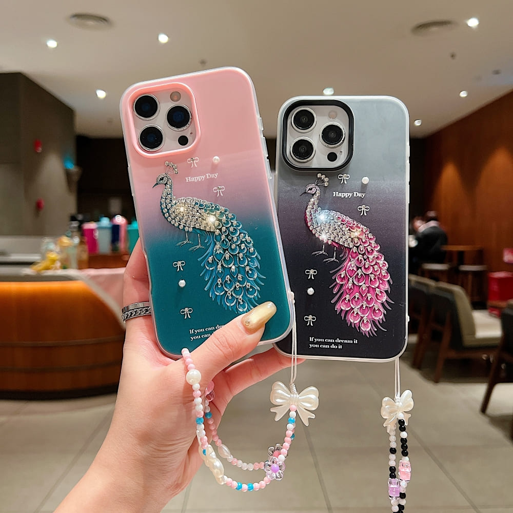 Peacock Glam Phone Case