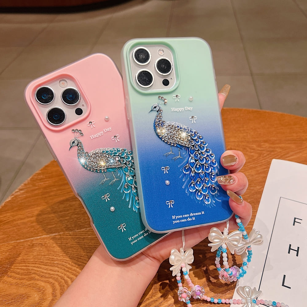 Peacock Glam Phone Case