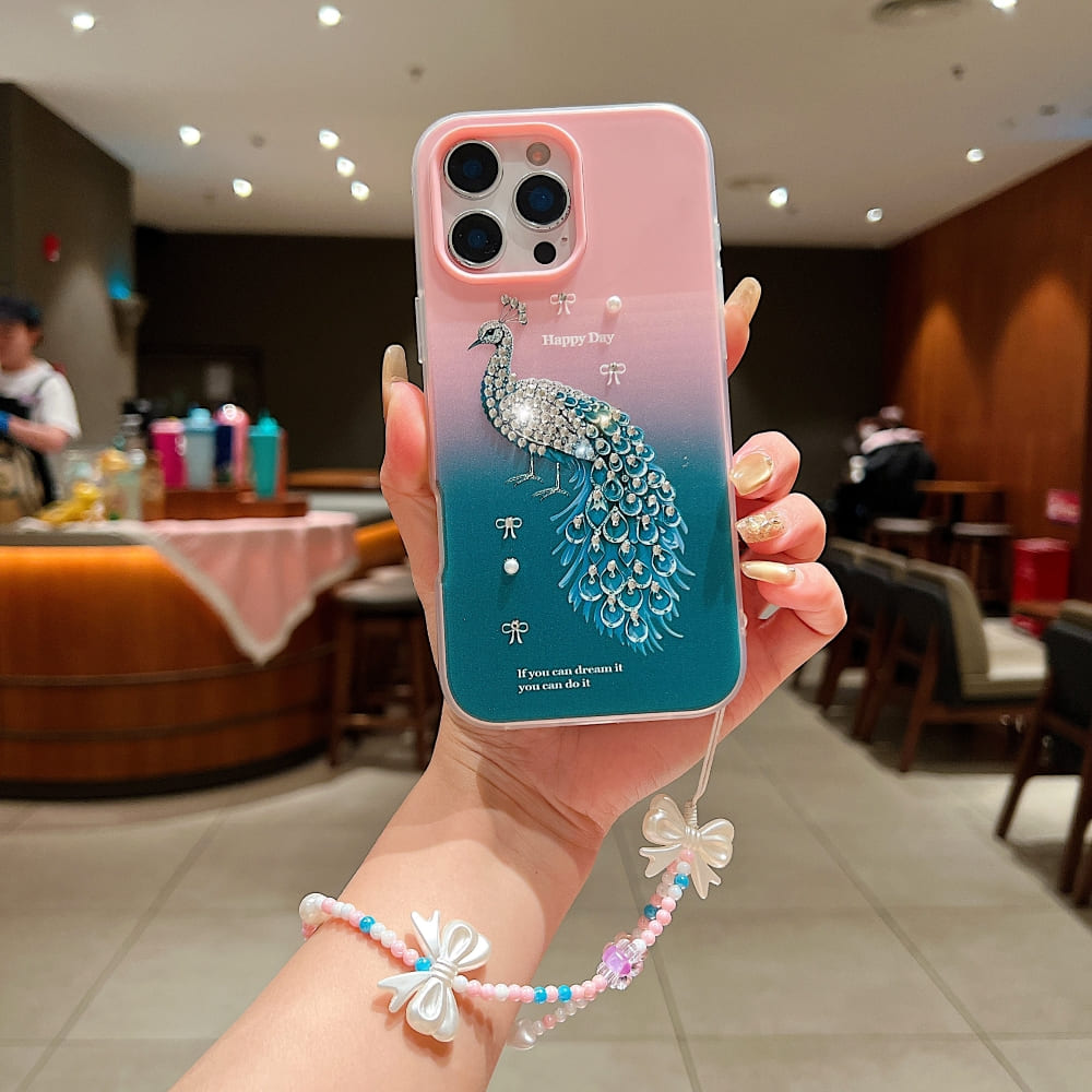 Peacock Glam Phone Case