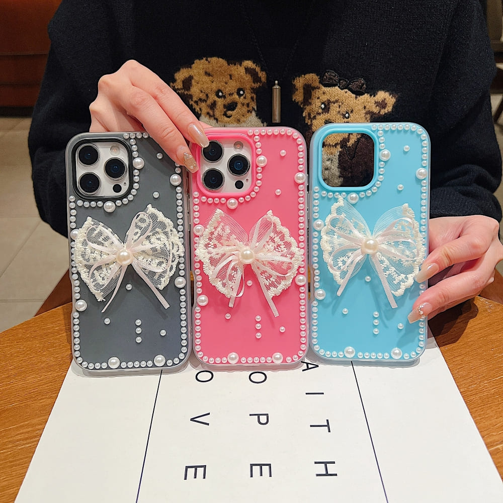 Pearl Bow Princess Phone Case