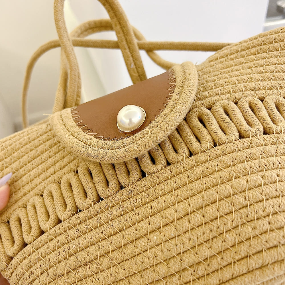 Twist-Weave Shoulder Bag