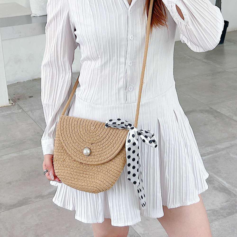 Pearl Weave Mini Tote Bag