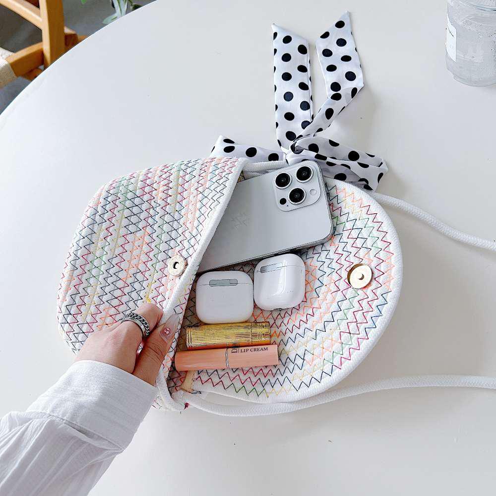 Pearl Weave Mini Tote Bag