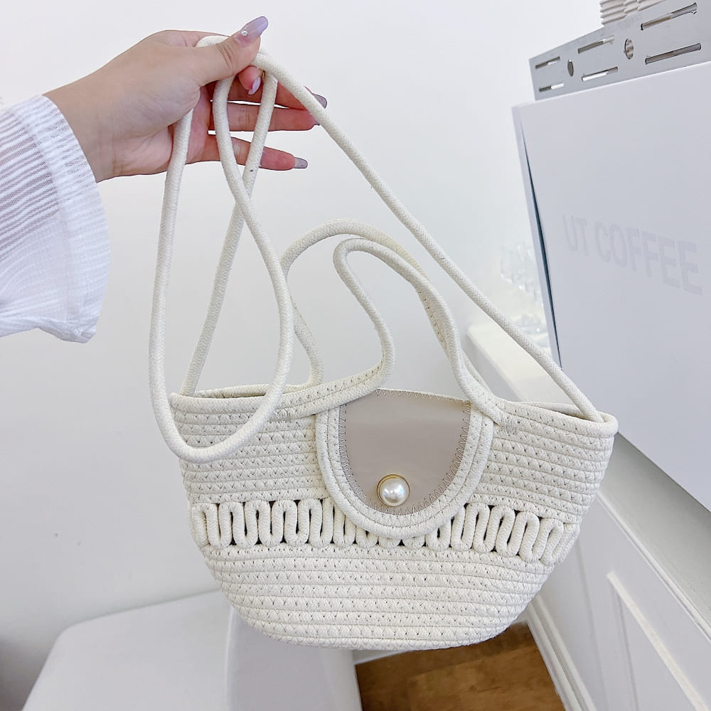 Twist-Weave Shoulder Bag