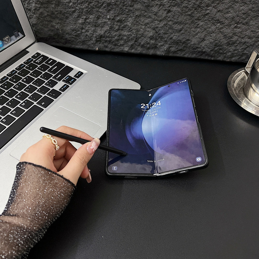 Premium Leather Lightweight Slim Fit Phone Case with Pen Slot - Samsung Z Fold 5