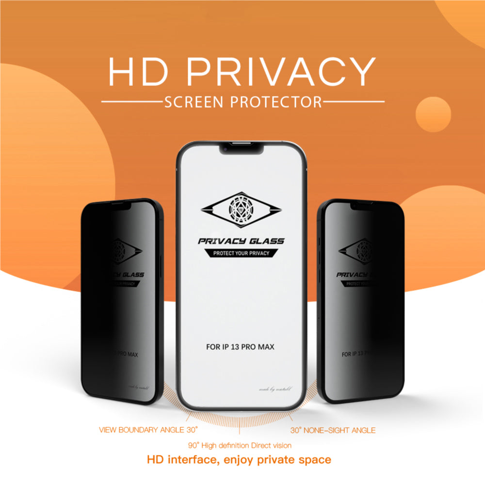 Privacy Tempered Glass | Edge to Edge Coverage Screen Protector Guard | Premium Grade Anti Peeping Hardness Screen Protector - Vivo Series