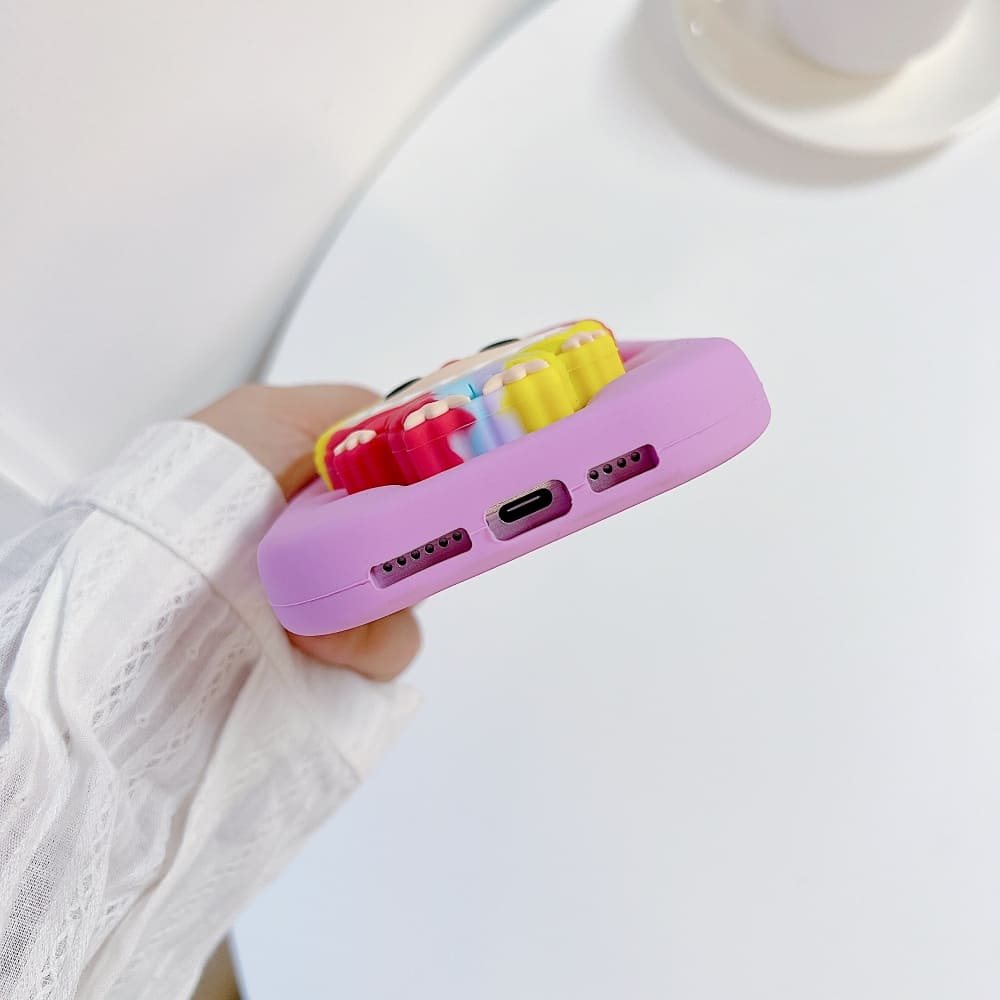 Rainbow Bunny Labubu Phone Case