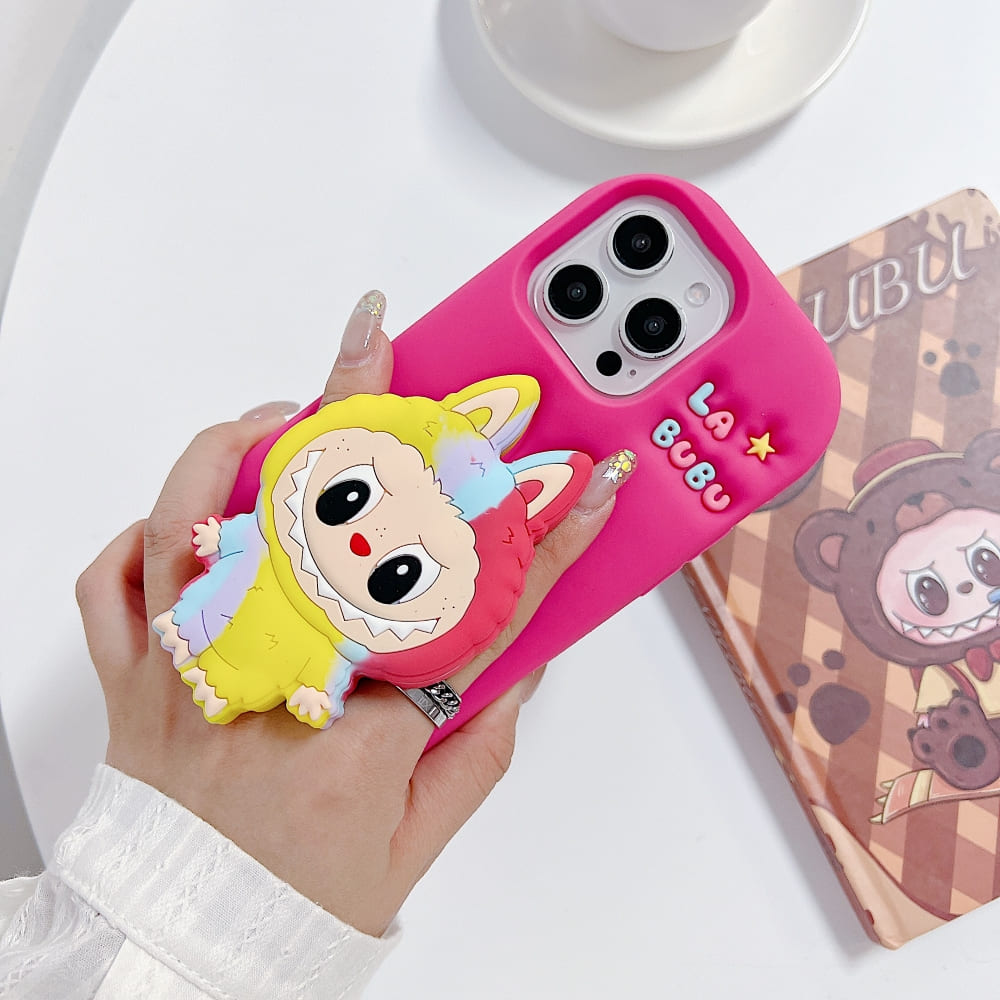 Rainbow Bunny Labubu Phone Case