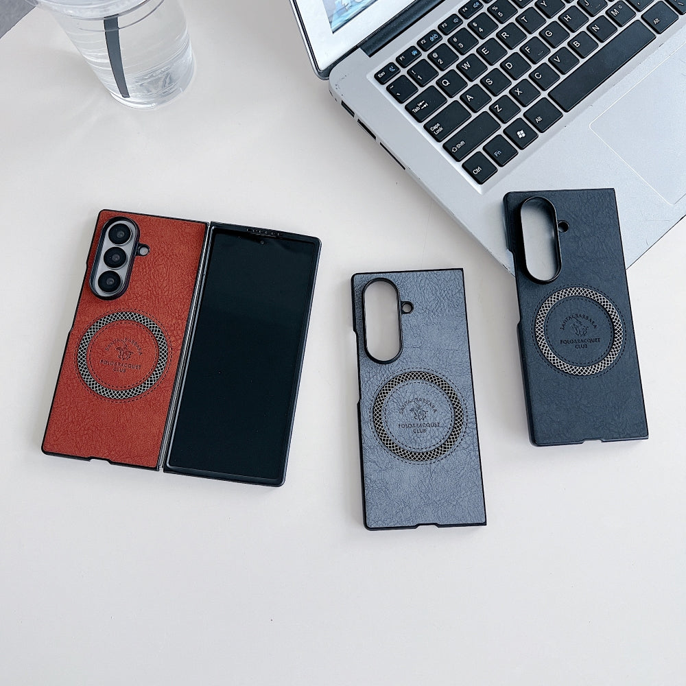 Retro PU Leather Magsafe Phone Case - Samsung Z Series