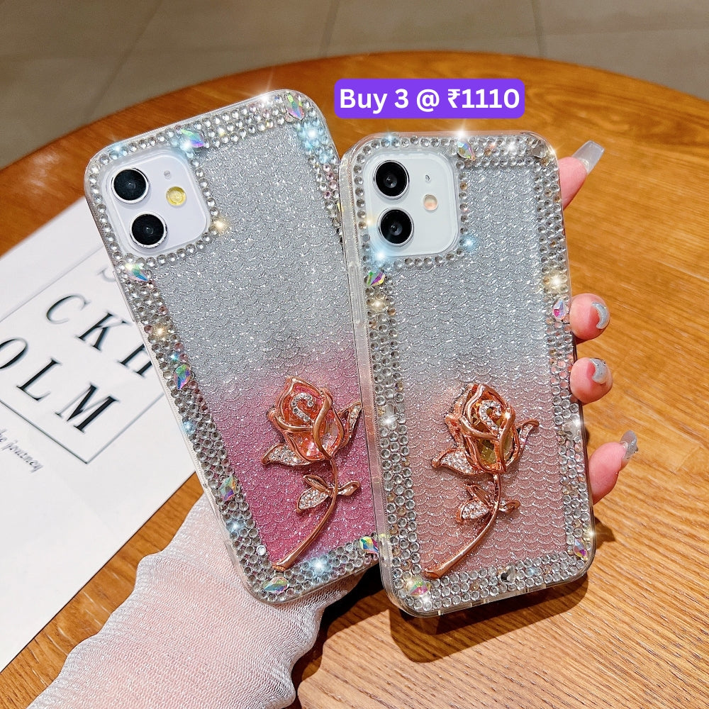 Rose Diamond TPU (Soft) Phone Case - iPhone 12