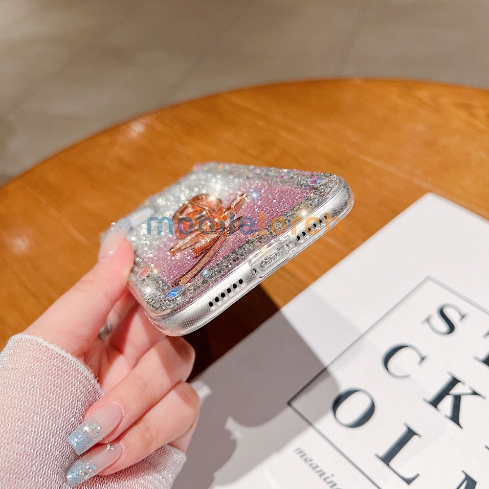 Rose Diamond TPU (Soft) Phone Case - iPhone 14 Pro