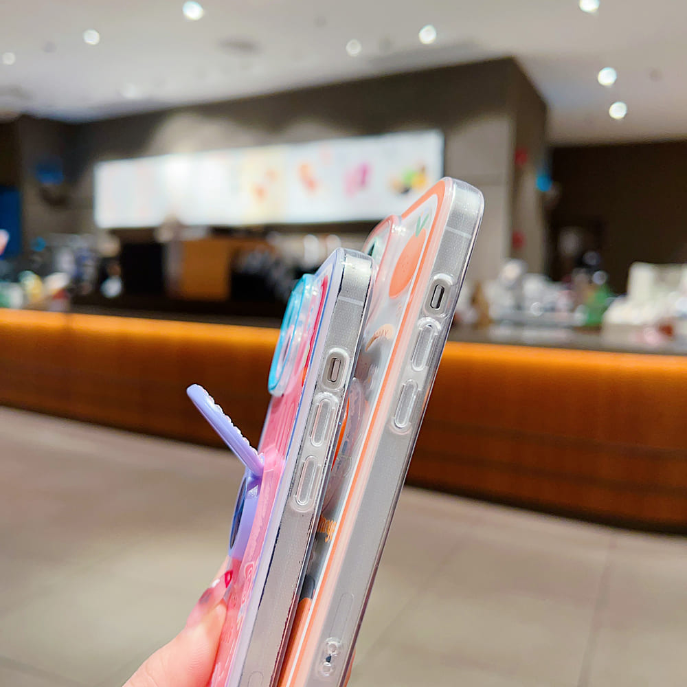 Rotated Ring Holder Printed Case With Charm