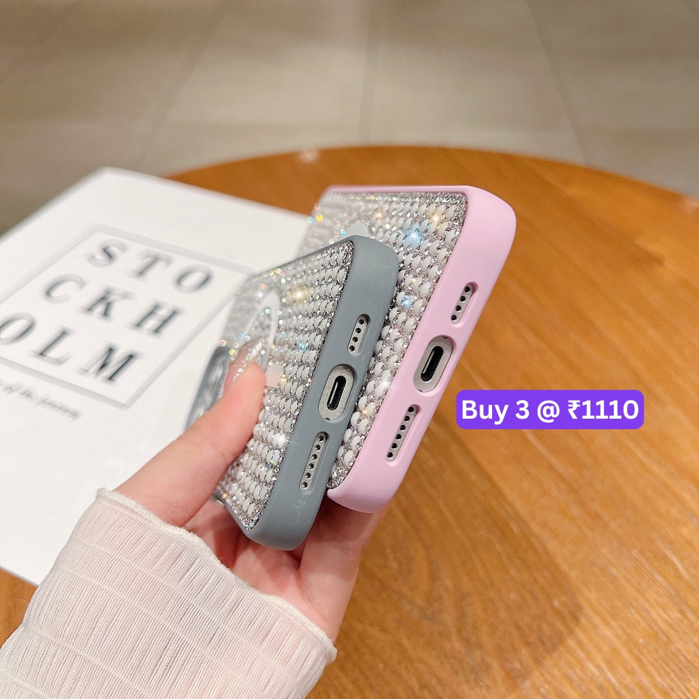 Shining Star and Pearl Diamond Magsafe Phone Case - iPhone 16 Plus