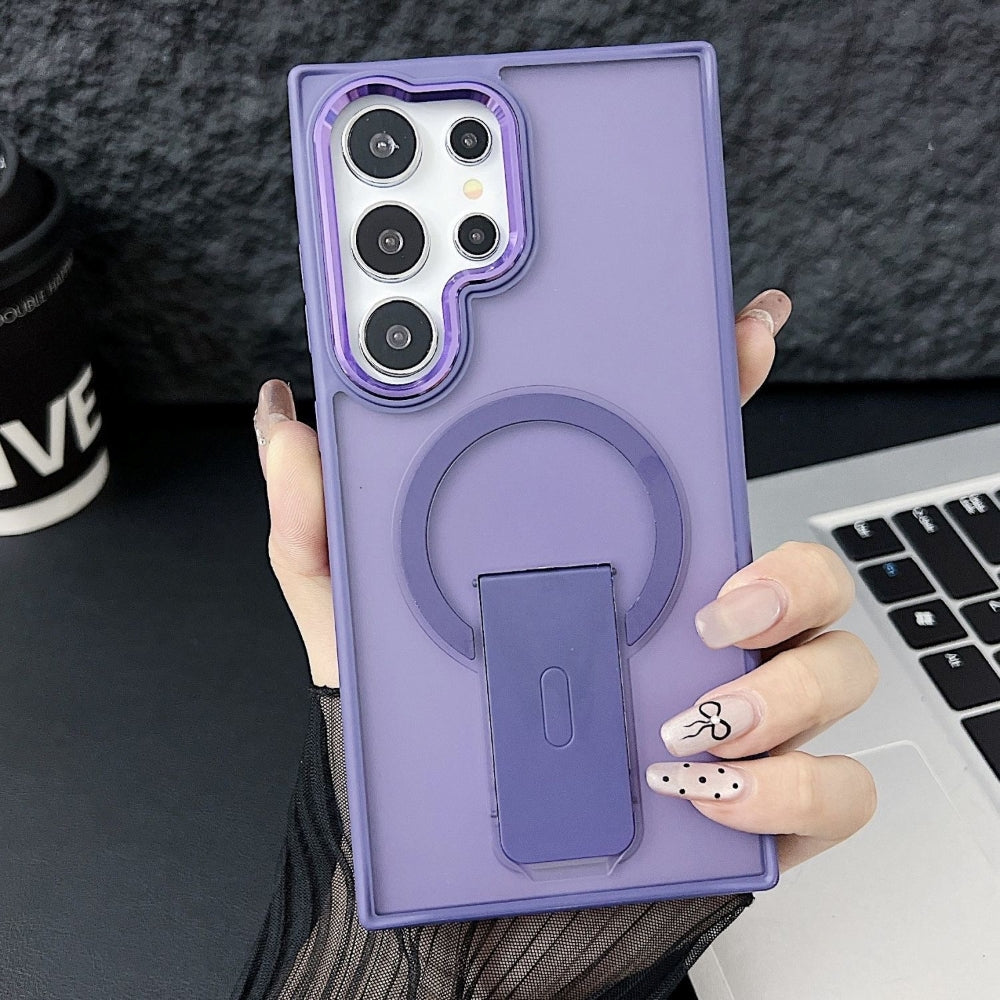 Shockproof Kickstand Magnetic Wireless Charge Phone Case