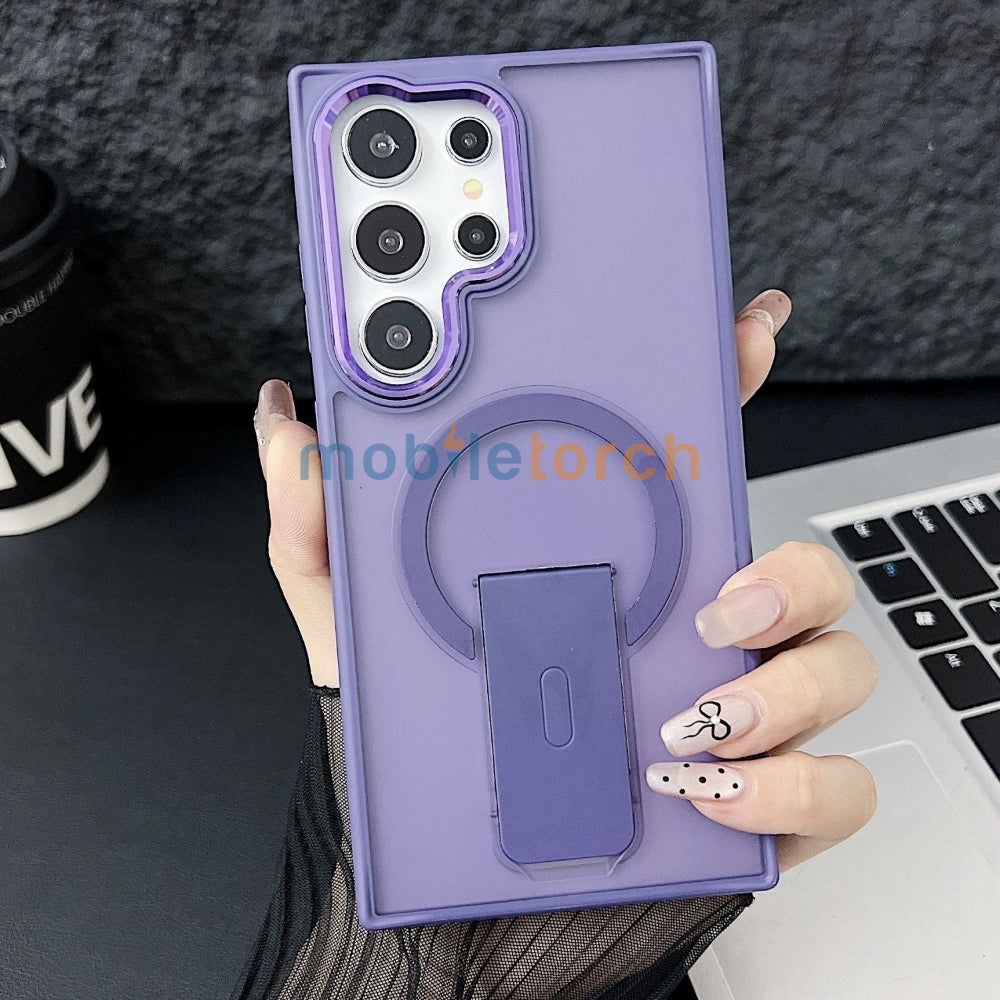 Shockproof Kickstand Magnetic Wireless Charge Phone Case - iPhone 14 Pro