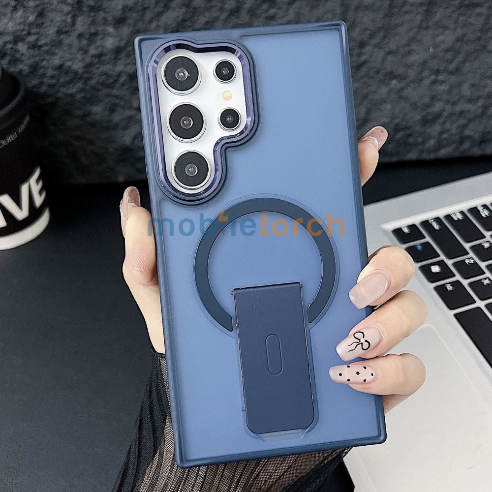 Shockproof Kickstand Magnetic Wireless Charge Phone Case - iPhone 14 Pro