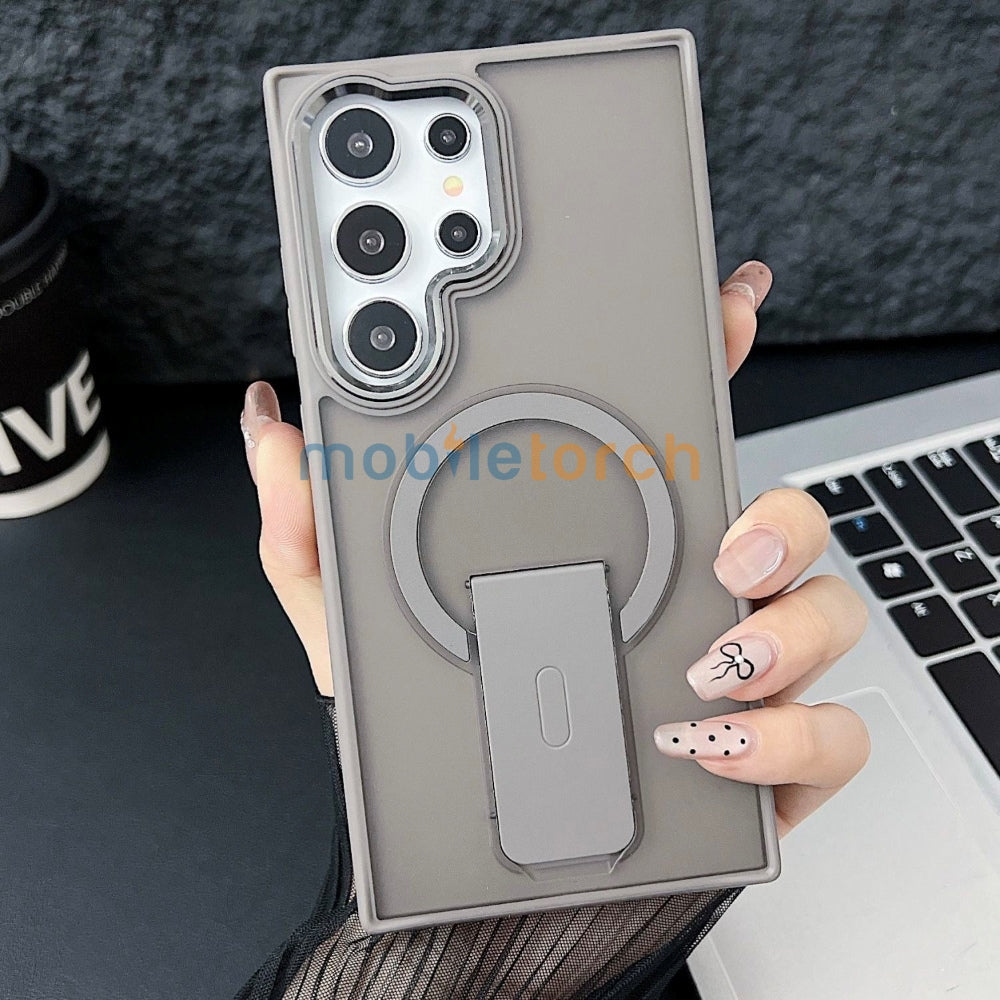 Shockproof Kickstand Magnetic Wireless Charge Phone Case - iPhone 14 Pro