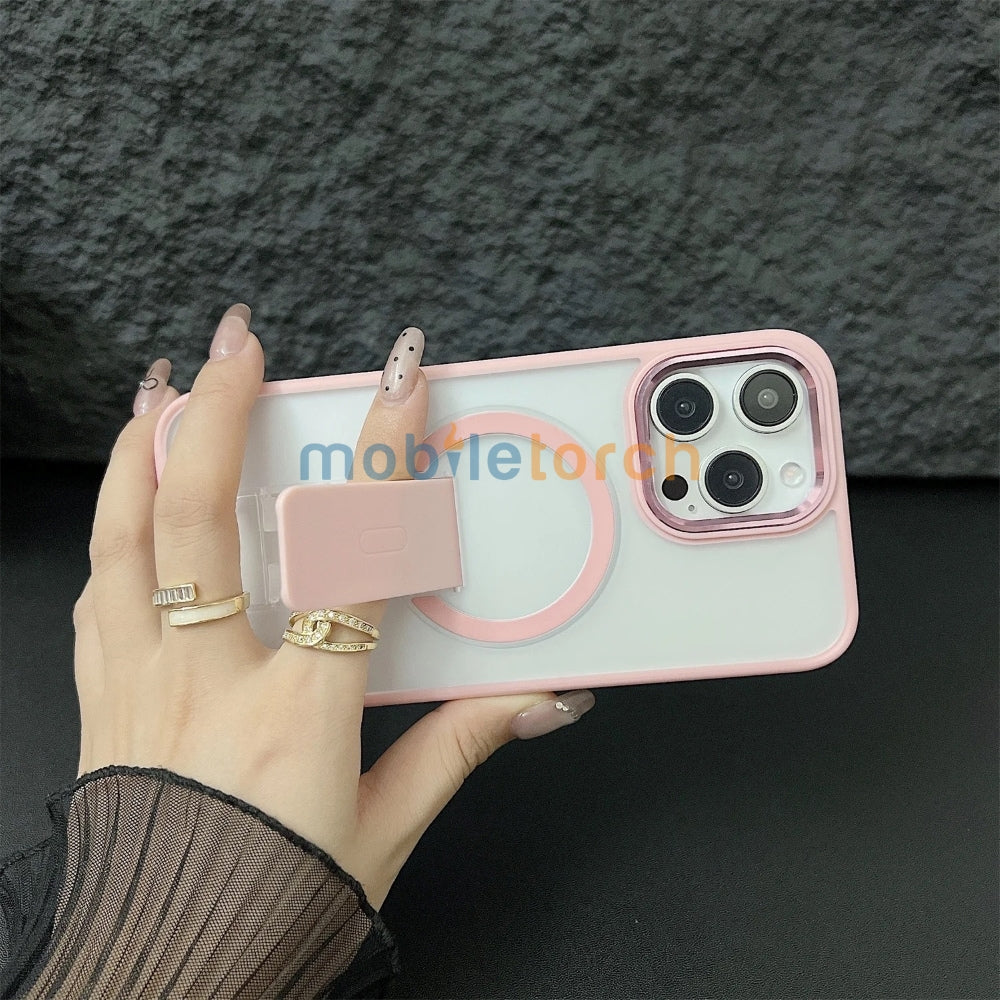 Shockproof Kickstand Magnetic Wireless Charge Phone Case - iPhone 14 Pro