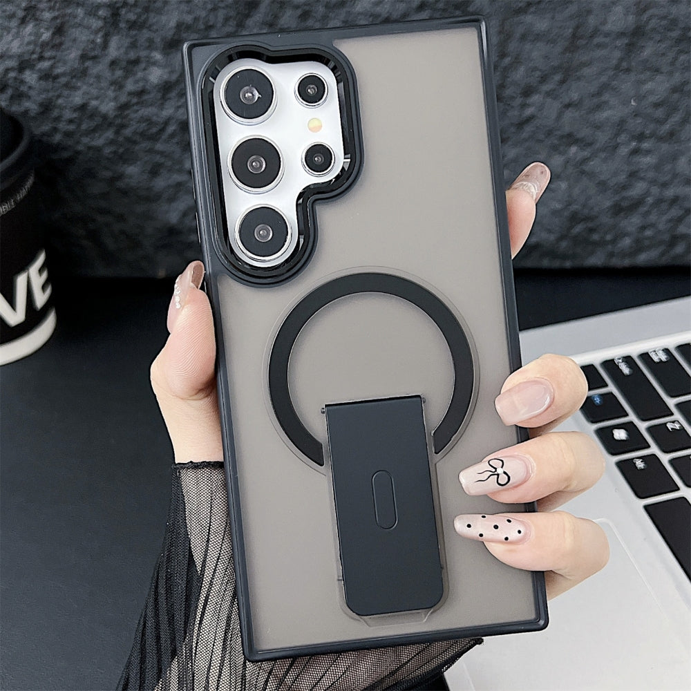 Shockproof Kickstand Magnetic Wireless Charge Phone Case - iPhone 14 Pro
