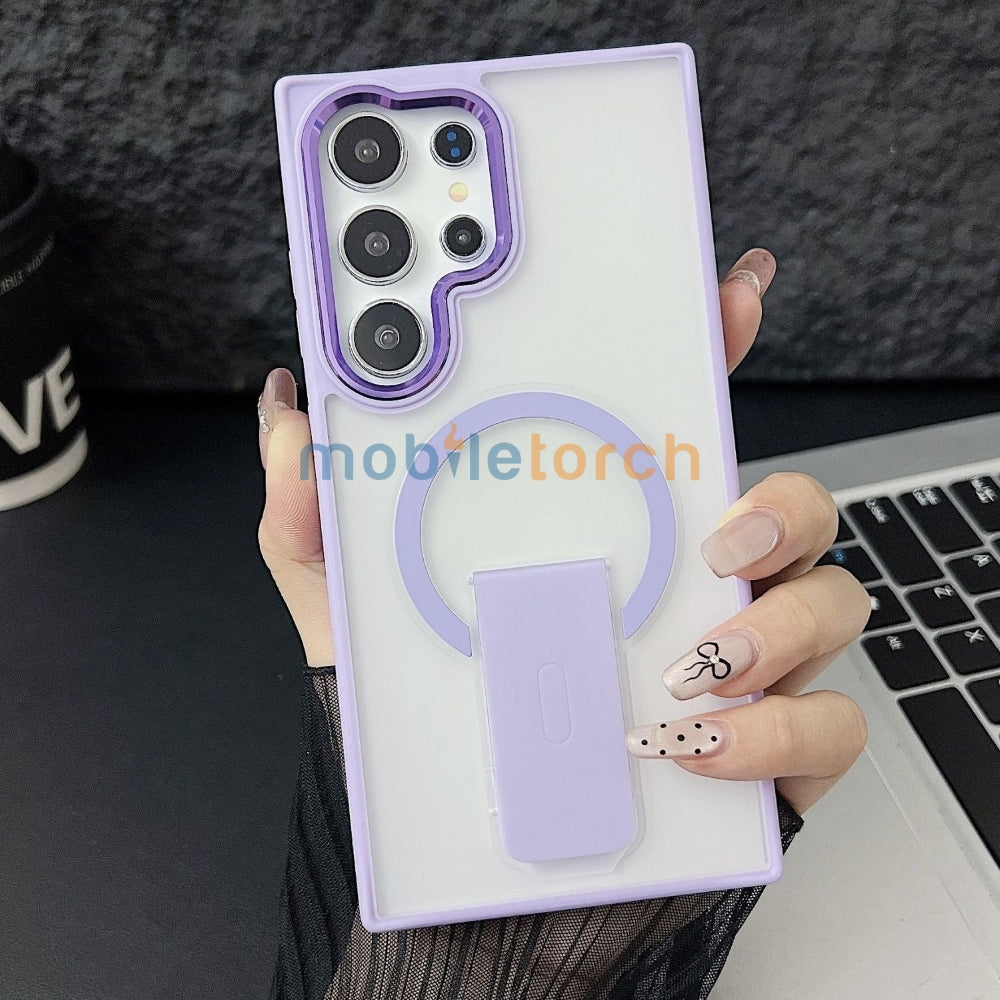 Shockproof Kickstand Magnetic Wireless Charge Phone Case - iPhone 14 Pro