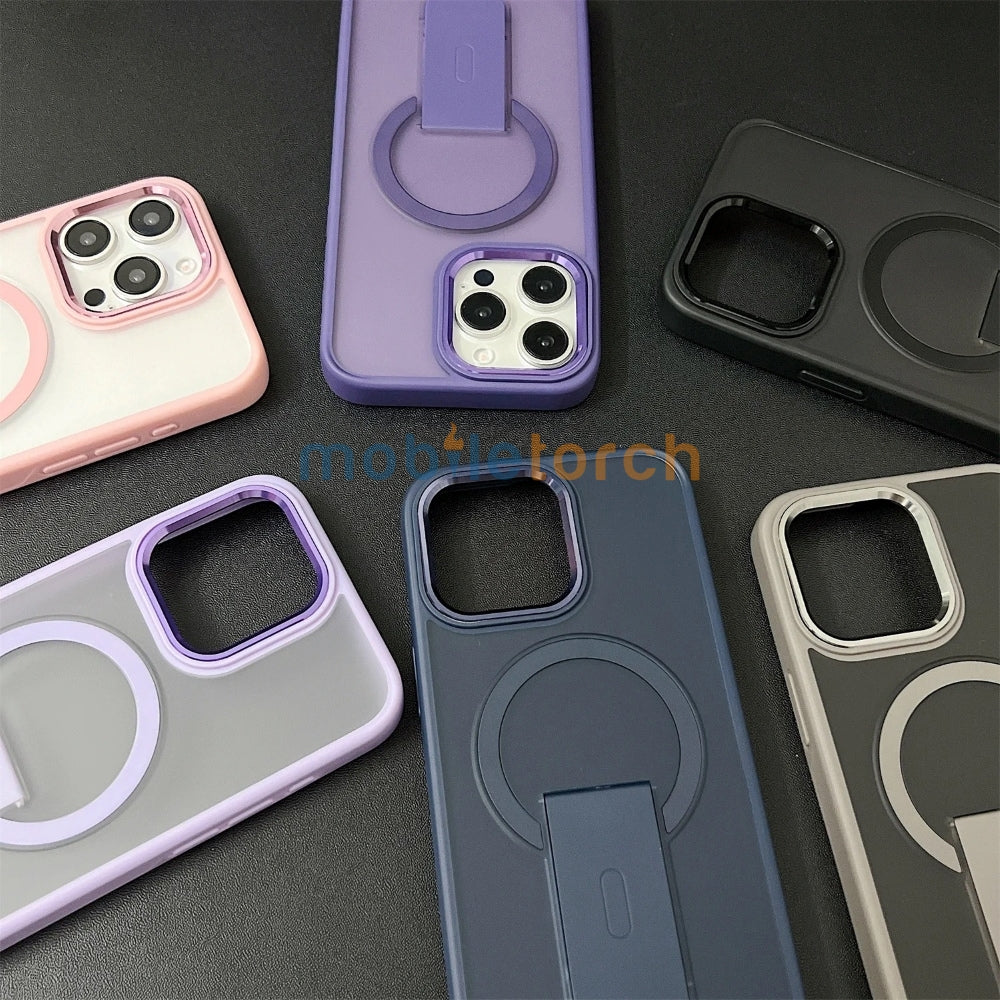Shockproof Kickstand Magnetic Wireless Charge Phone Case - iPhone 14 Pro