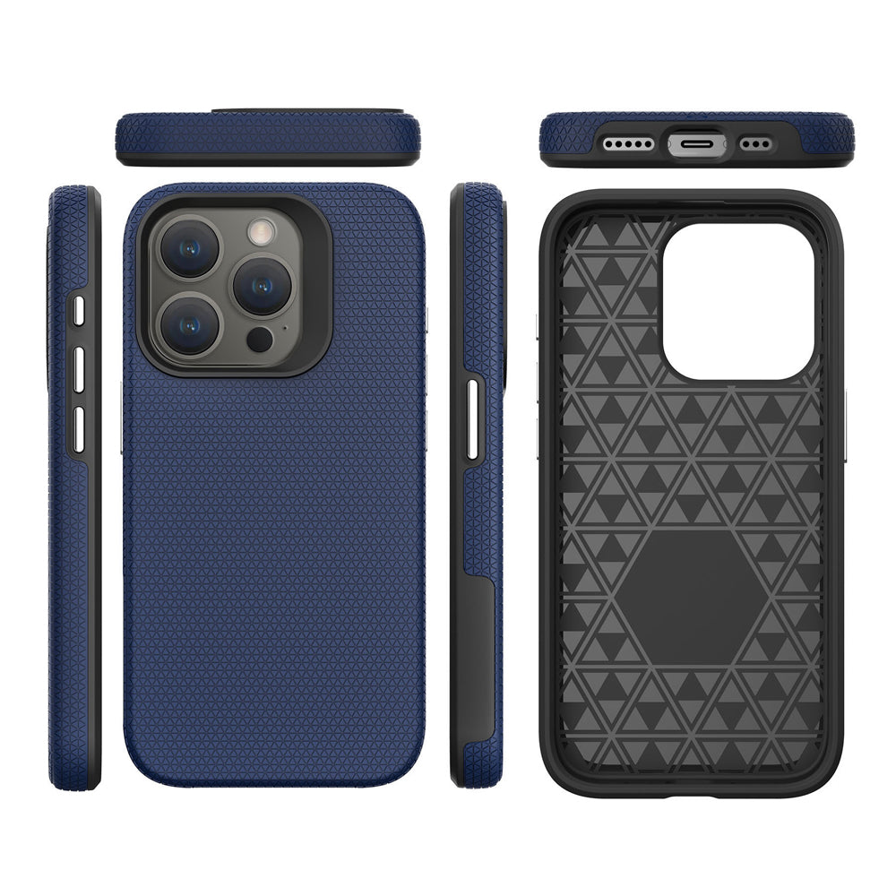Shockproof Rugged Metal Button TPU (Soft) | PC (Hard) Phone Case - iPhone 11