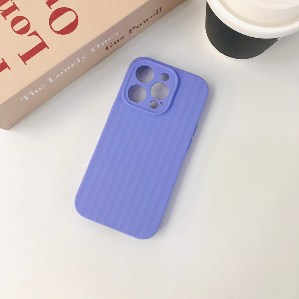 Premium Stripe Silicone Camera Protection Cover - iPhone 15 Pro Max