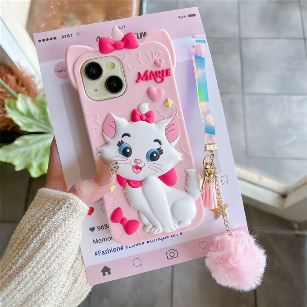 Silicone 3D Meow Chic Phone Case