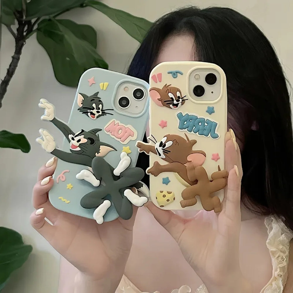 Silicone Soft 3D Running Cartoon Phone Case