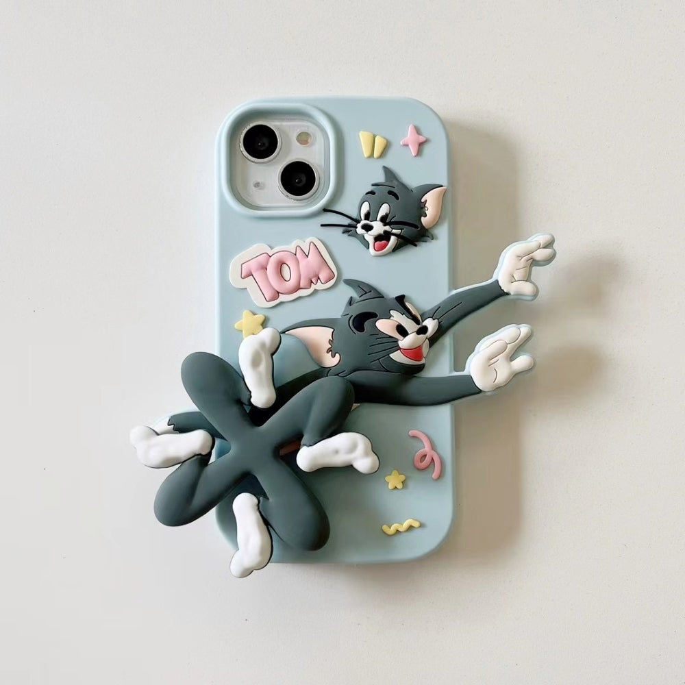 Silicone Soft 3D Running Cartoon Phone Case