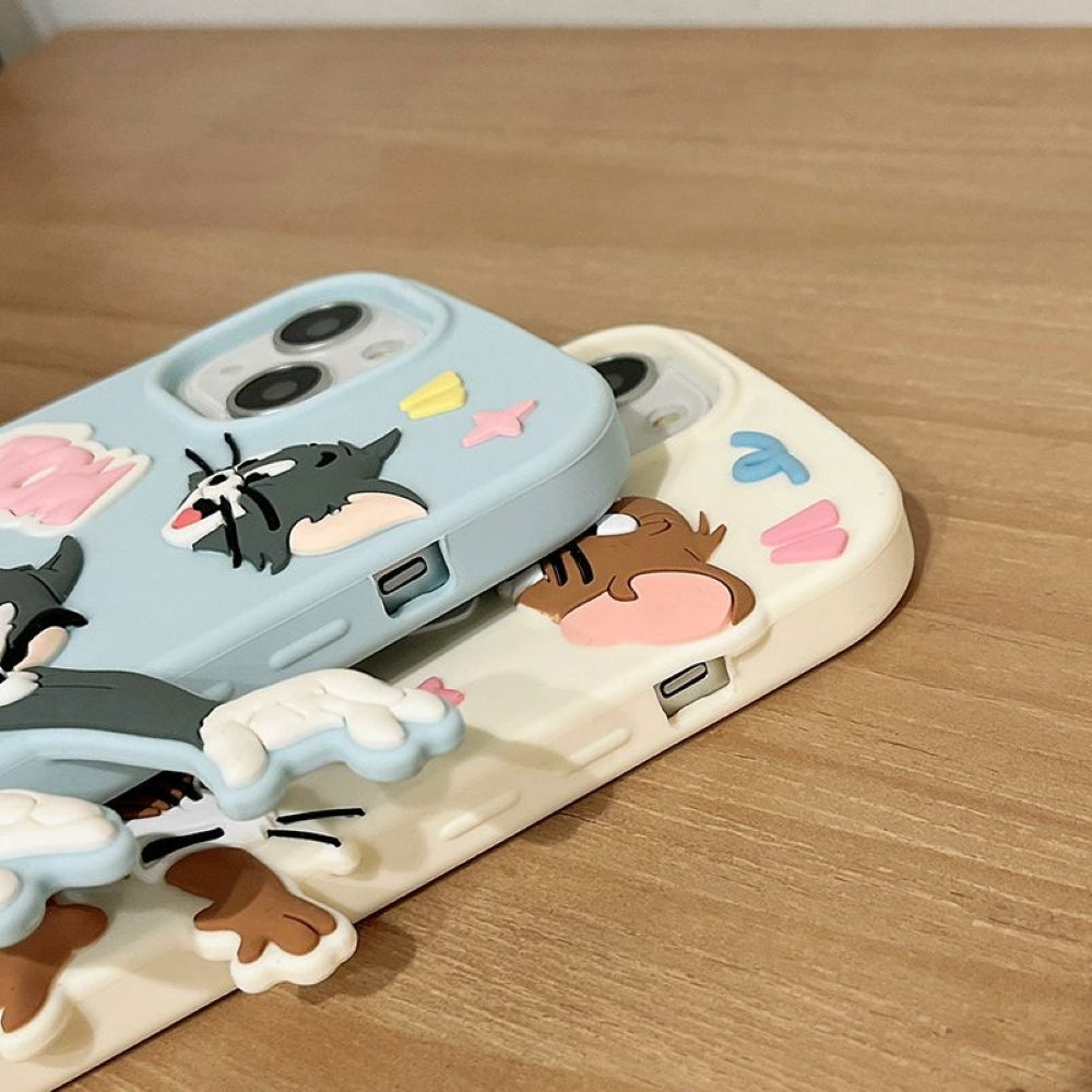 Silicone Soft 3D Running Cartoon Phone Case