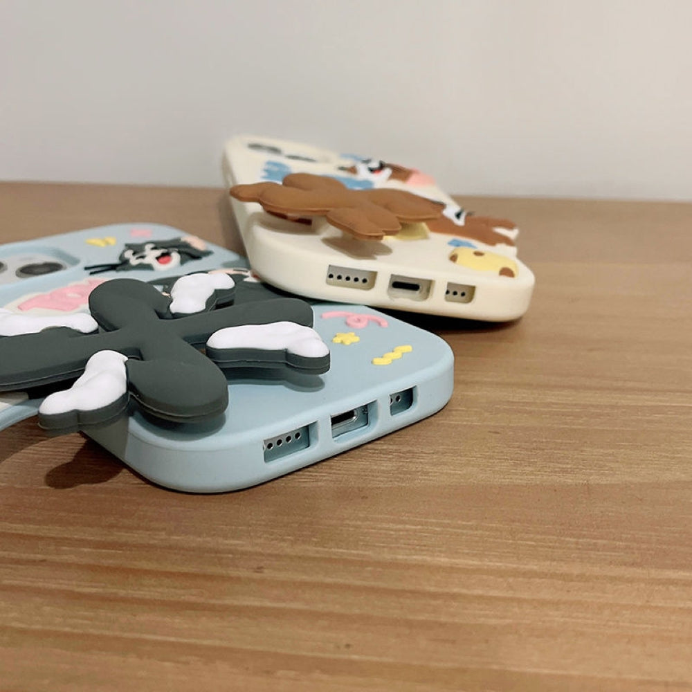 Silicone Soft 3D Running Cartoon Phone Case