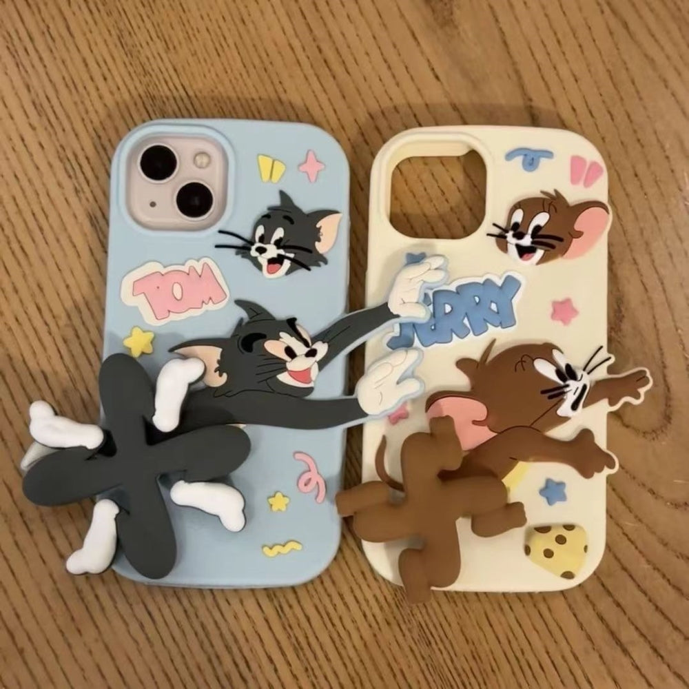 Silicone Soft 3D Running Cartoon Phone Case