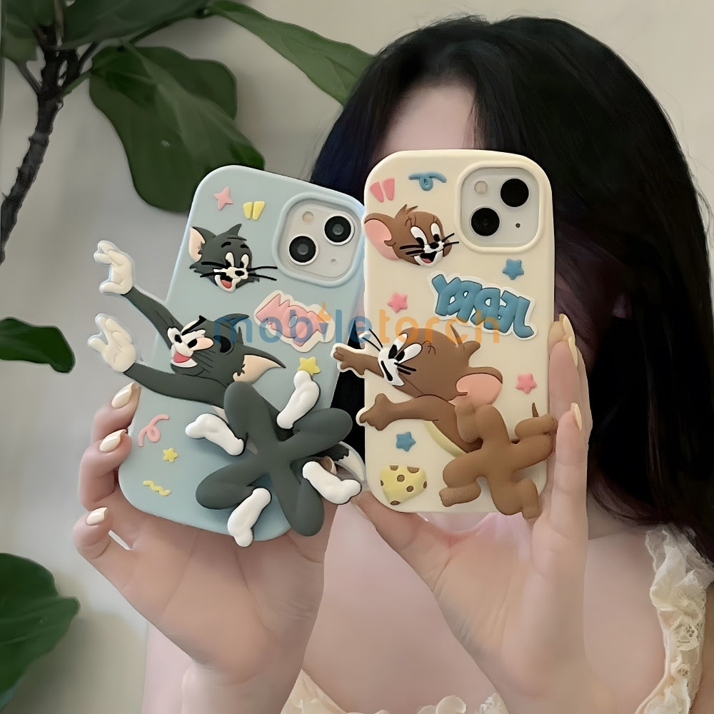 Silicone Soft 3D Running Cartoon Phone Case - iPhone 11