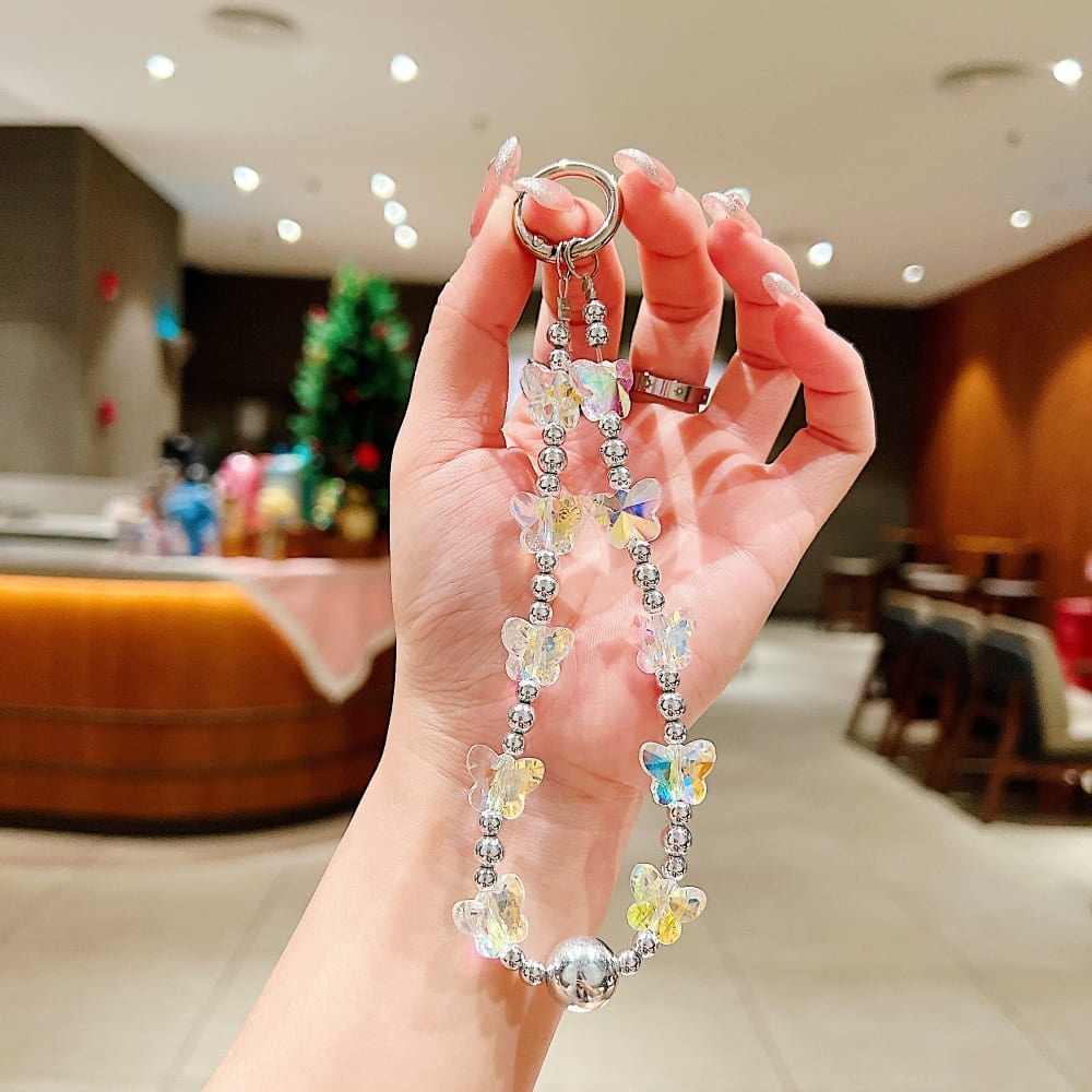 Silver Fairy Wings Phone Charms