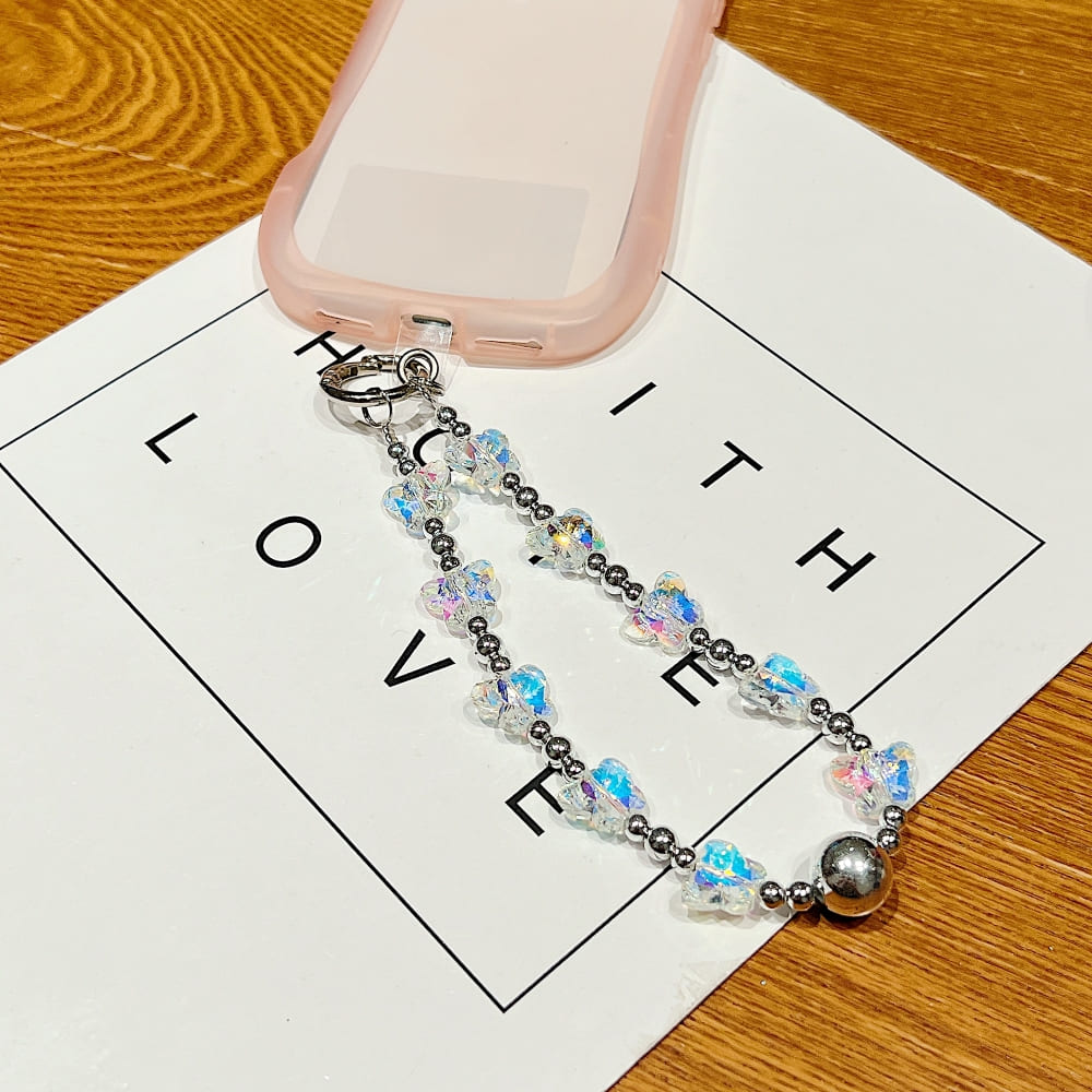 Silver Fairy Wings Phone Charms