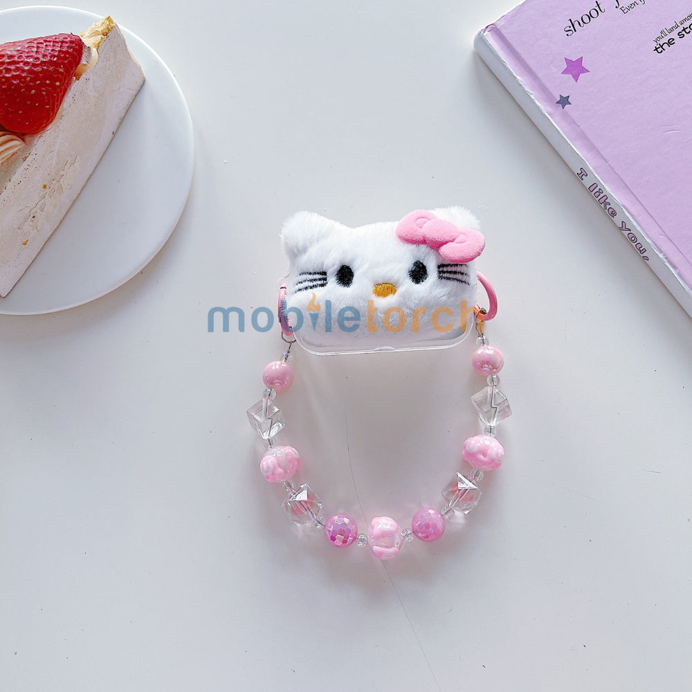 Soft Toy Flip Mirror Universal Stand with Crystal Bracelet