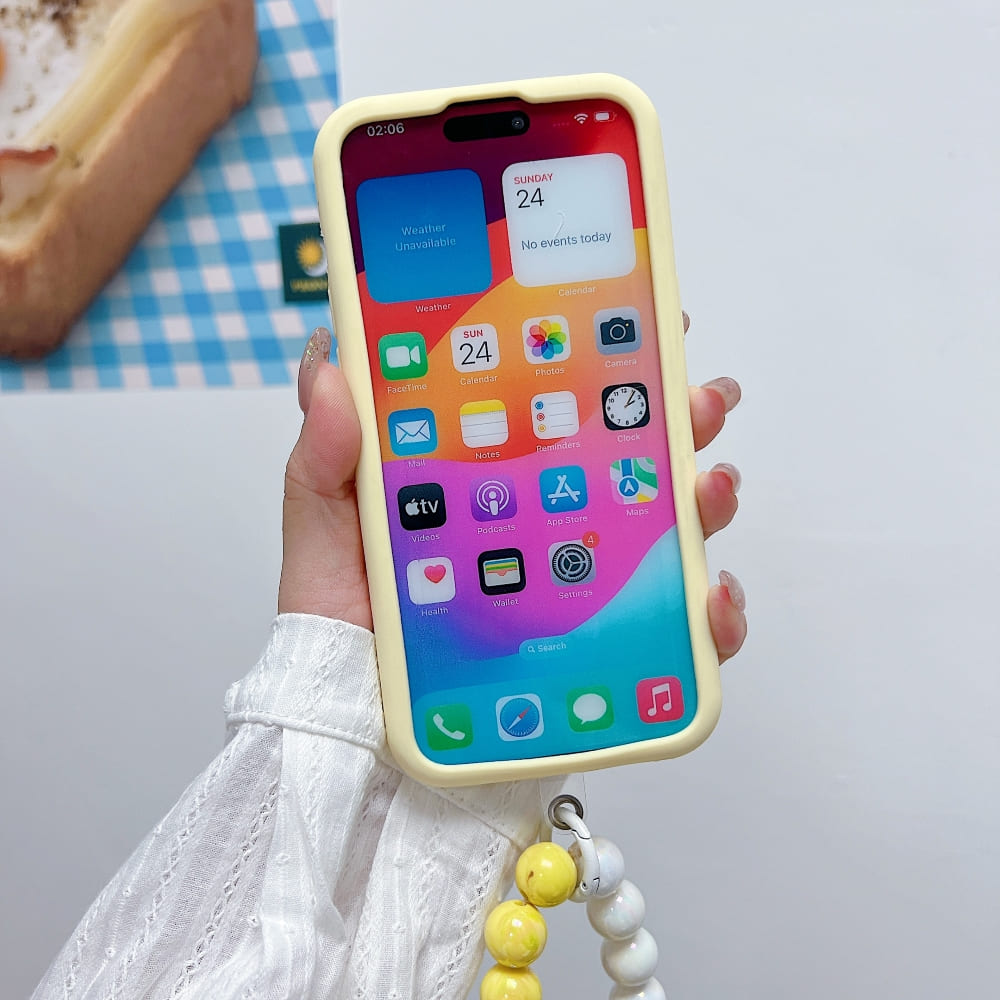 Spongebob Stand Silicone Soft Phone Case with Bracelet