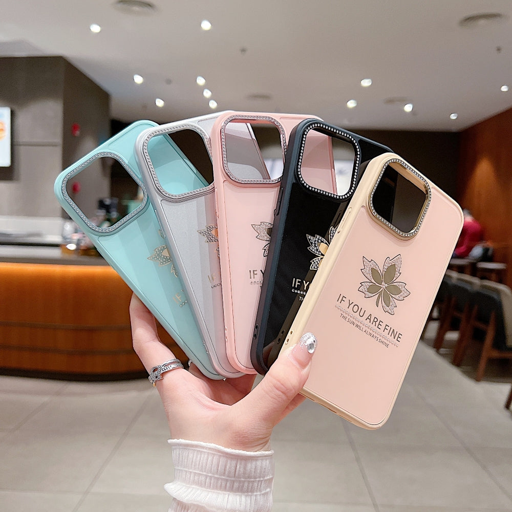 Stamping Leave Design TPU (Soft) Phone Case - iPhone 15