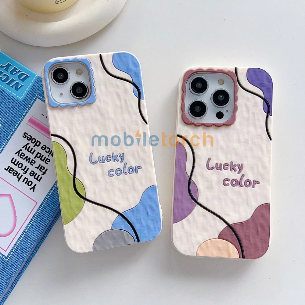 Stitching Art Geometry Pattern Soft Silicone Phone Case - iPhone 12 Pro Max