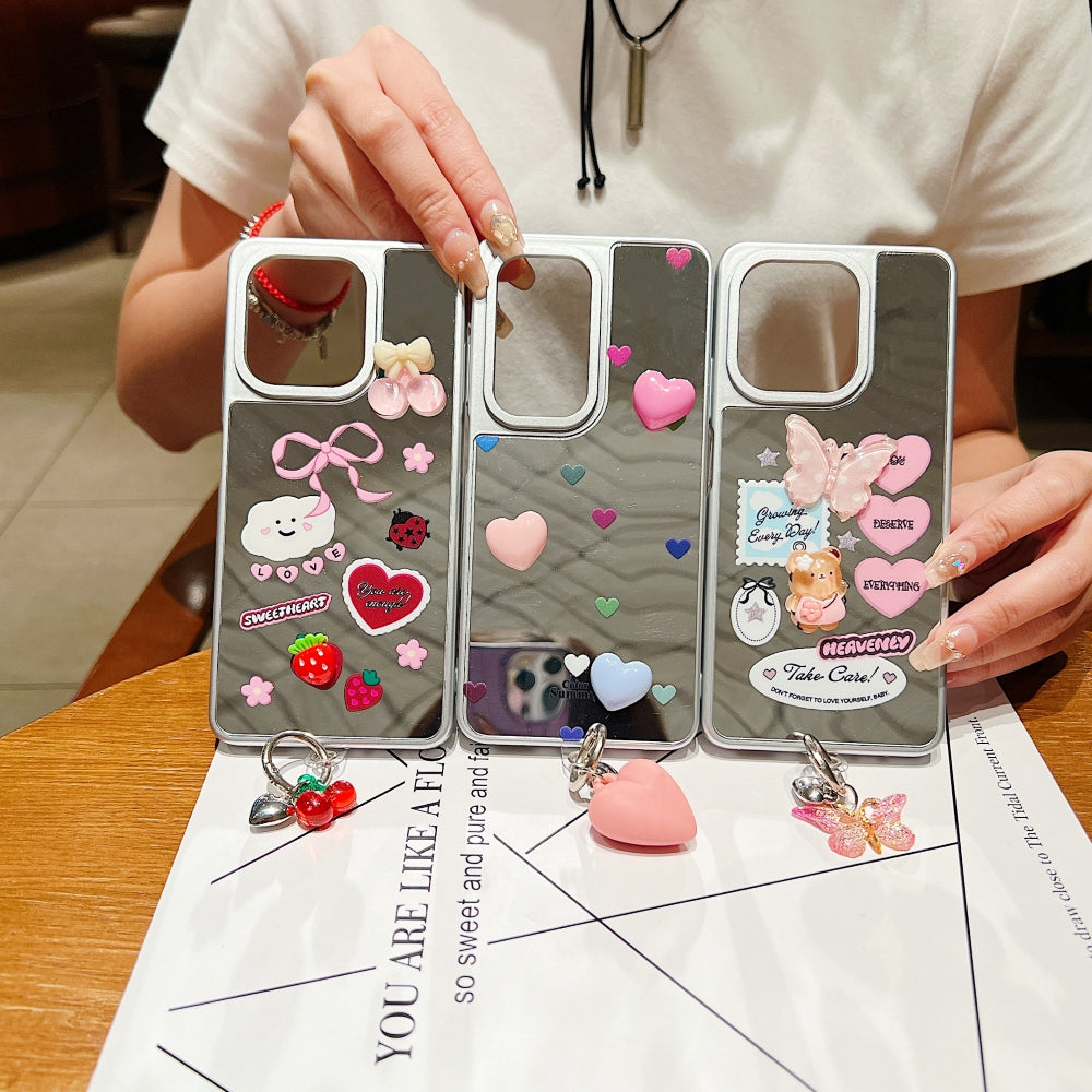 Sweetheart Glossy Mirror Phone Case